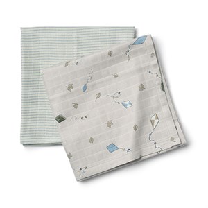 Wheat - 2 pk Muslin Kaya, Mellow Sky Kites